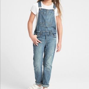 NWOT Gap Kids Distressed Overalls